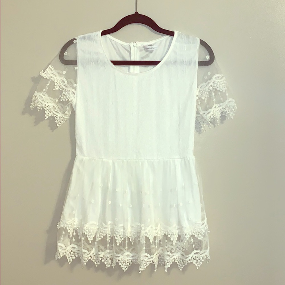Peplum Lace Top